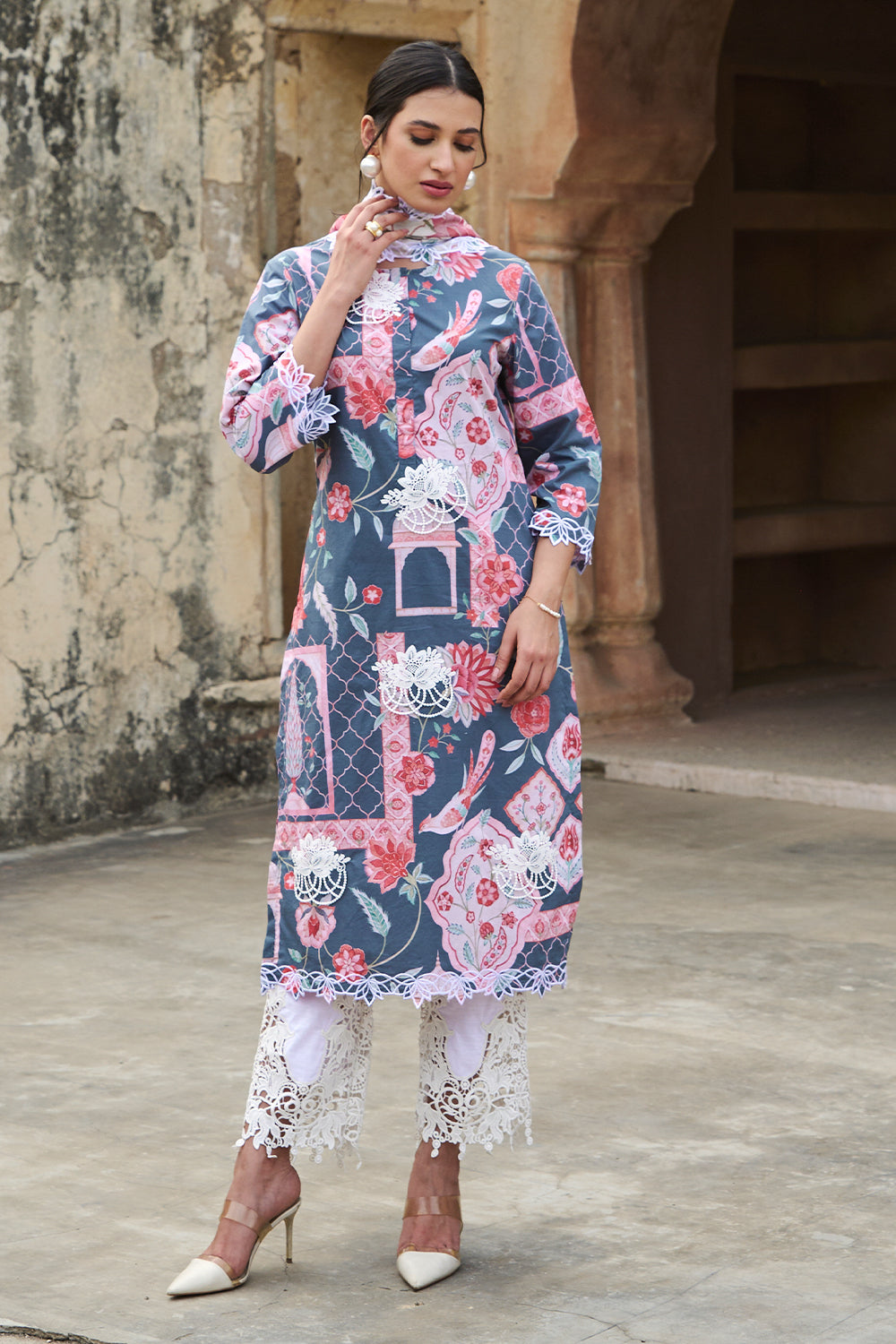 Saleti Neerja Kurta Set with Dupatta