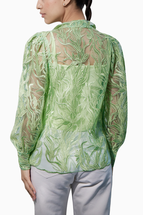 Cord Embroidery Shirt