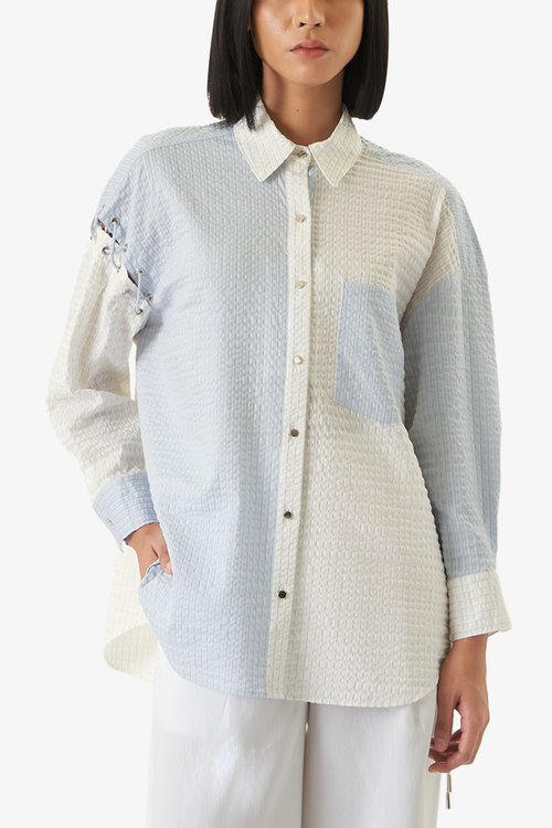 White & Blue Odeon Shirt