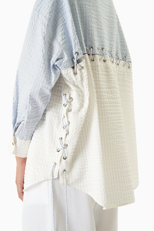 White & Blue Odeon Shirt
