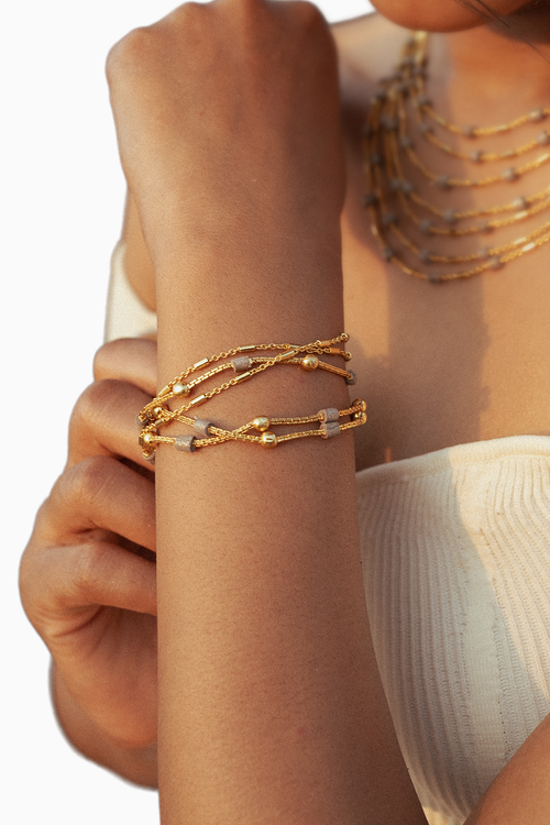 Gold Chainmail Bracelet