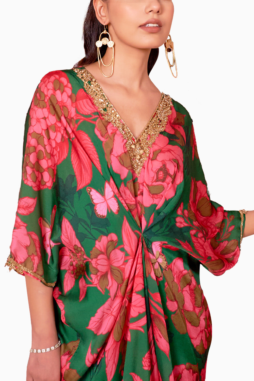 Nisha Emerald Green Kaftan