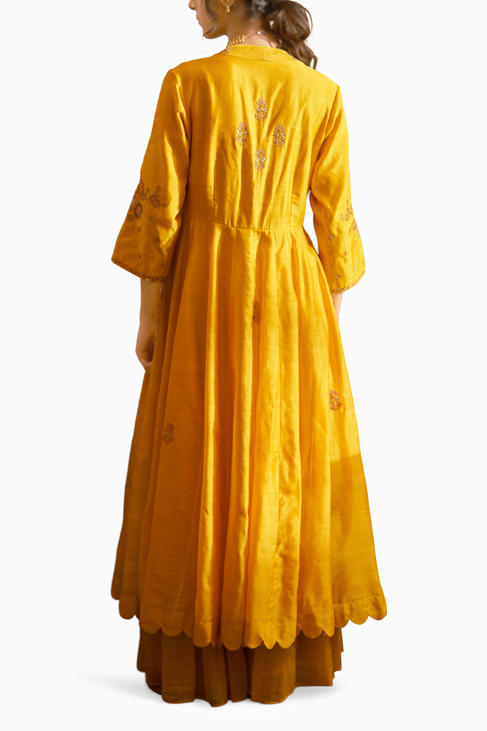 Sunahri Dhoop Kali Kurta Set