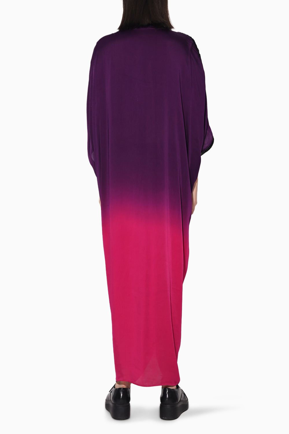 Aphelion Pink and Purple Ombre Kaftan Dress