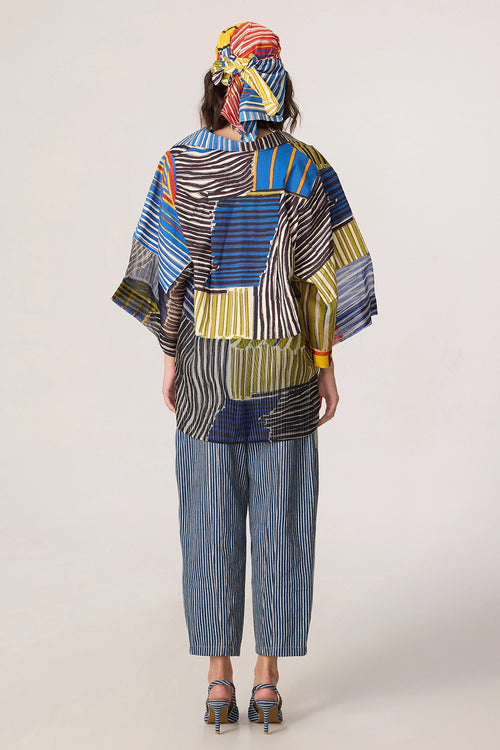 Multi Bellamy Shirt with Jax Jeans