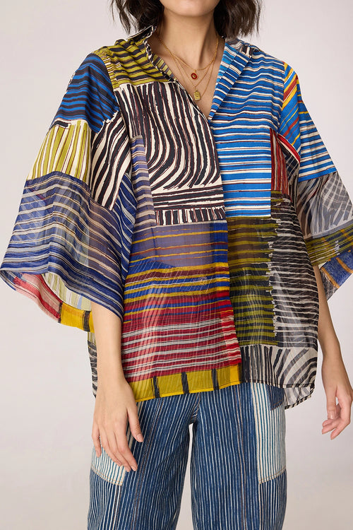 Multi Bellamy Shirt with Jax Jeans