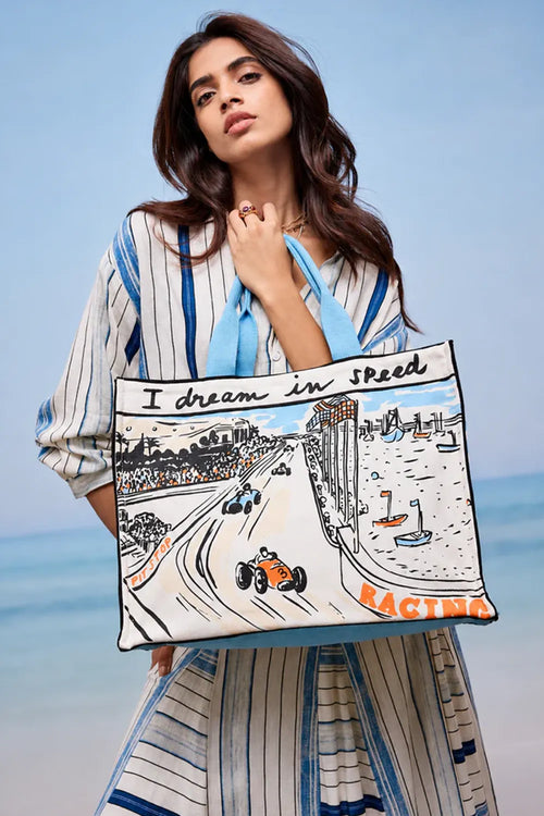 The Sky Blue Racer Tote