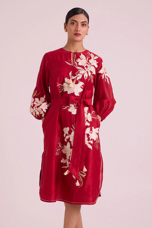 Sarla Apple Hem Midi Dress