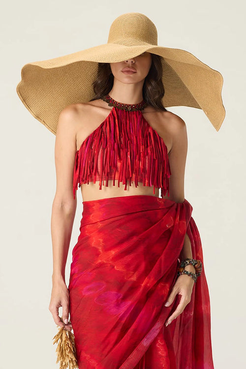 Red Alfie Blouse