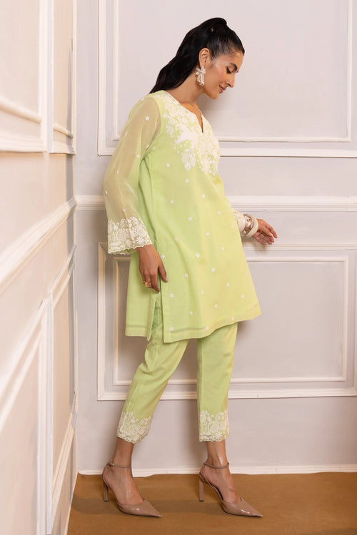 Parinda Green Suit Set