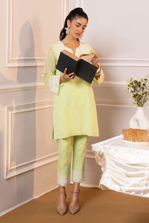 Parinda Green Suit Set