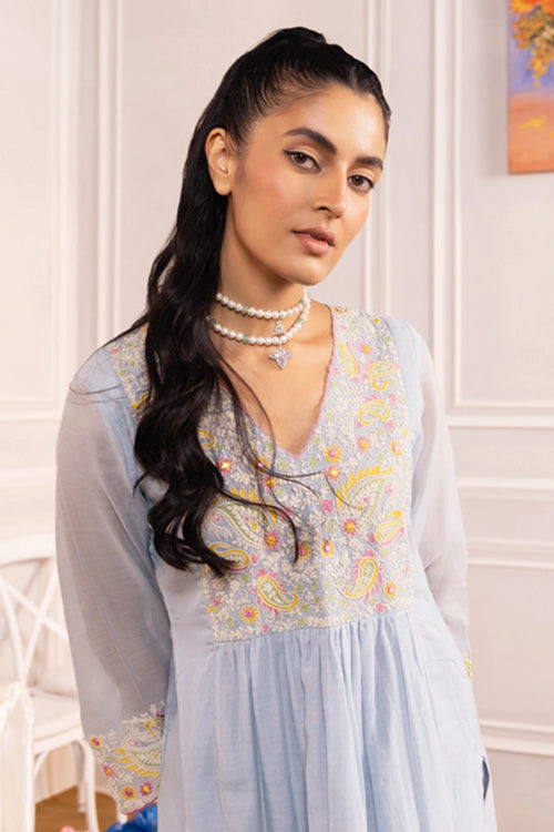 Gazal Light Blue Kurta Set
