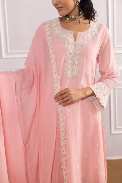 Rangat Light Pink Kurta Set