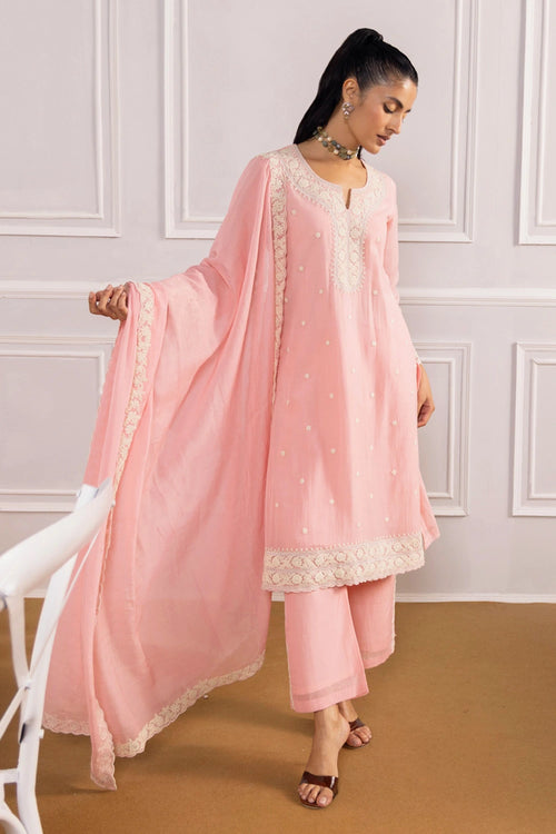 Rangat Light Pink Kurta Set