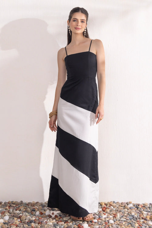 Monochrome Maxi Dress