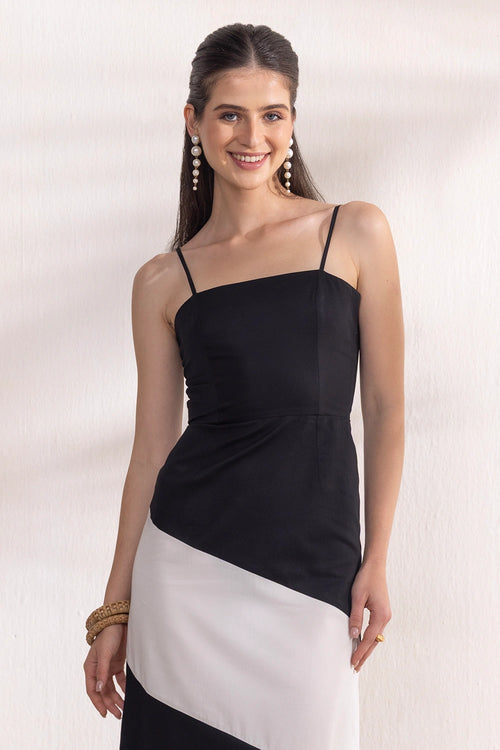 Monochrome Maxi Dress