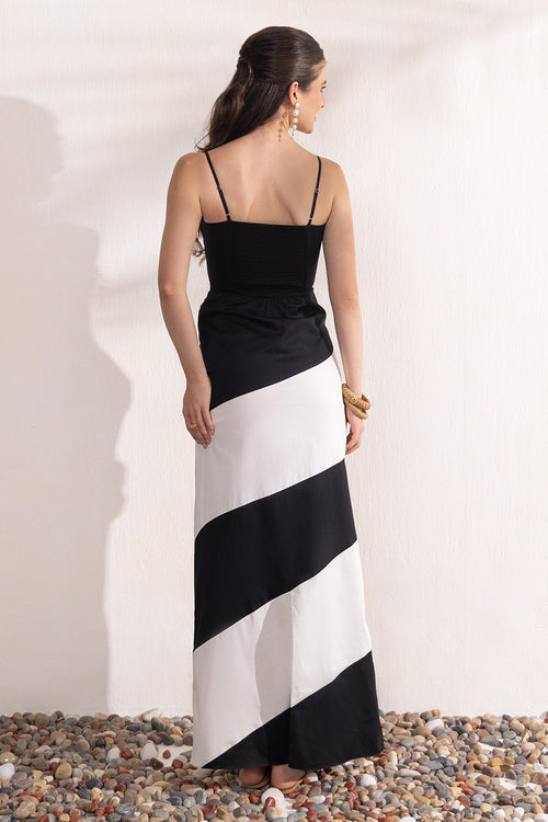 Monochrome Maxi Dress