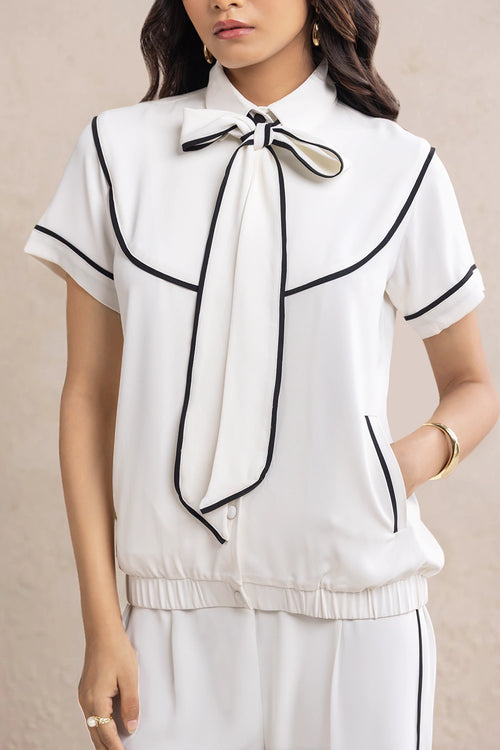 Cream Bow Set
