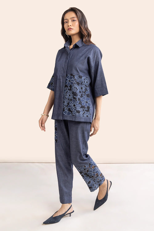 Cai Denim Lace Co-ord Set