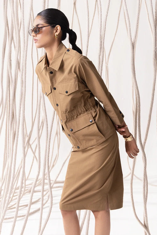 Safari Skirt Shirt Set