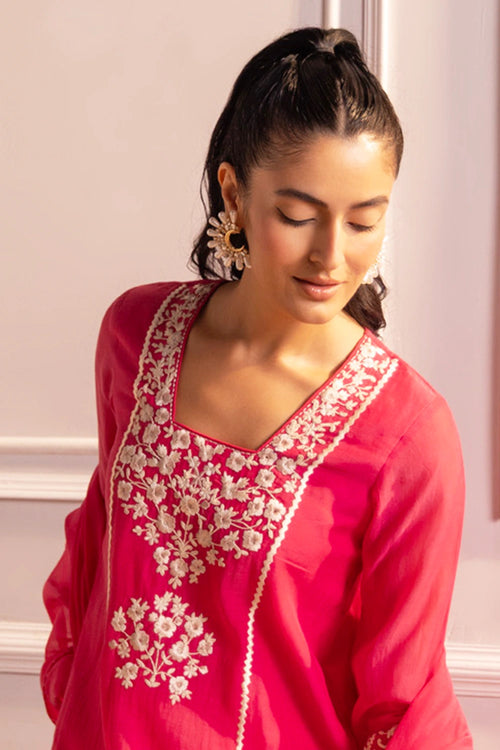 Chahat Pink Kurta Set
