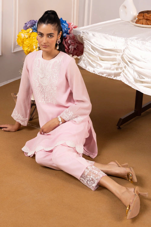 Afreen Light Pink Kurta Set