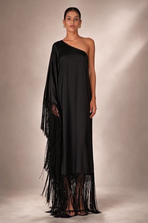 Black Midsummer Kaftan