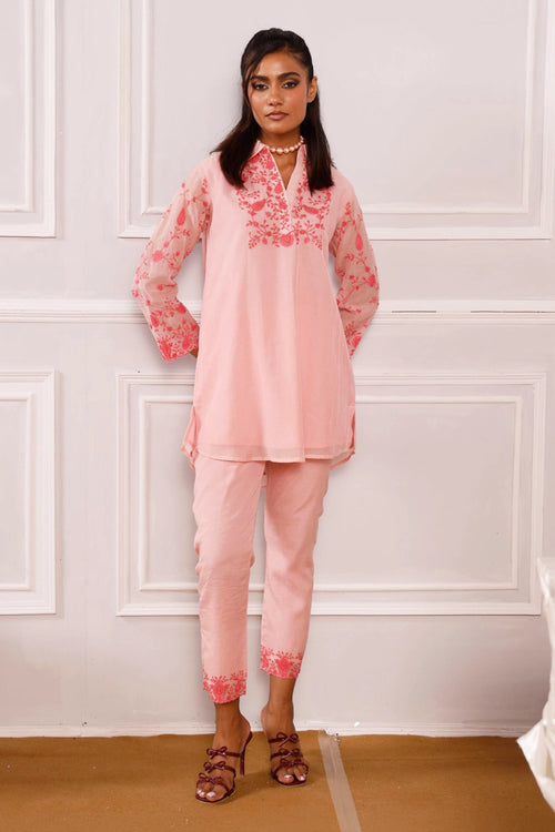 Ruhani Light Pink Kurta Set