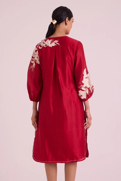 Sarla Apple Hem Midi Dress
