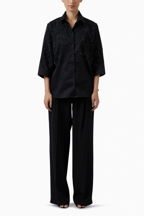 Celeste Black Shirt