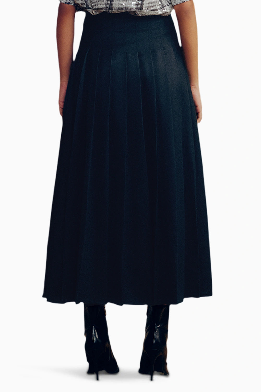 Black Pleated Skirt