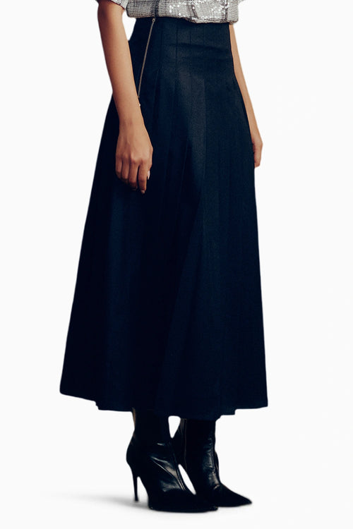Black Pleated Skirt