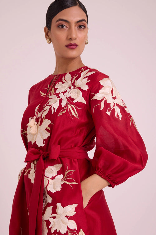 Sarla Apple Hem Midi Dress