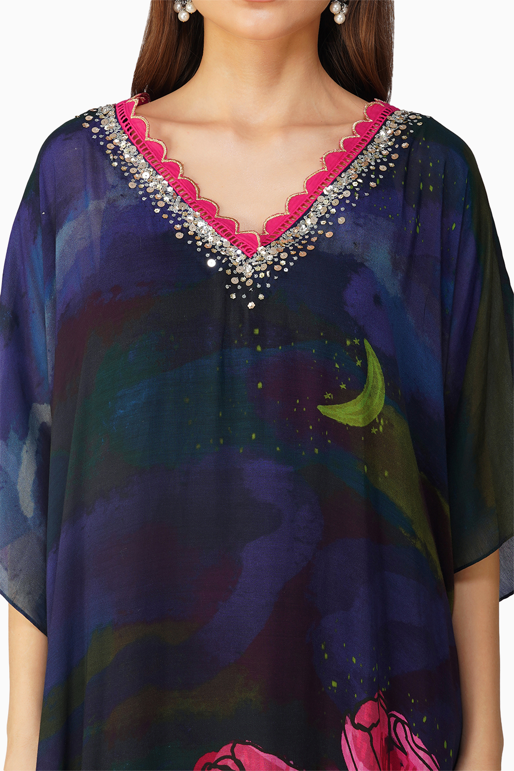 Big Flower Kaftan Set