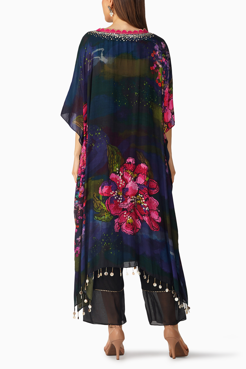 Big Flower Kaftan Set