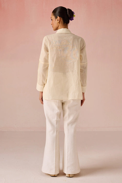 Cream Bahaara Co-ord Set
