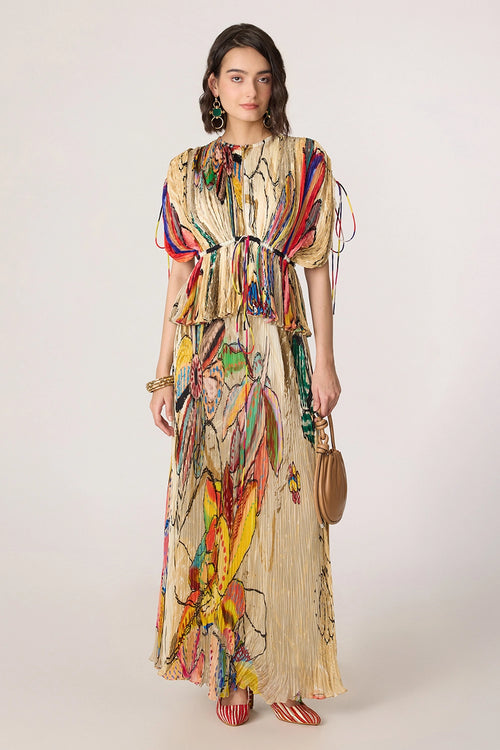 Multi Monica Blouse with Monica Skirt