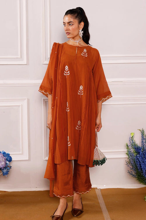 Ishq Rust Kurta Set
