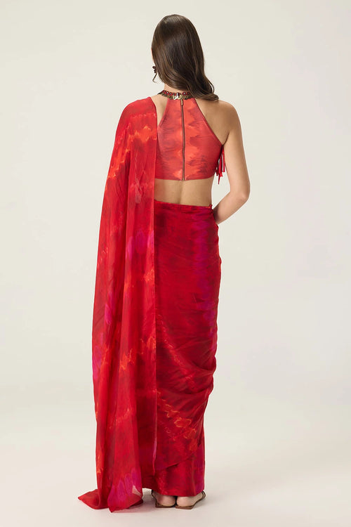 Red Agatha Sari
