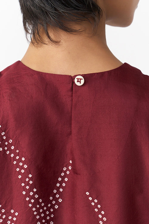 Lumo Burgundy Kurta