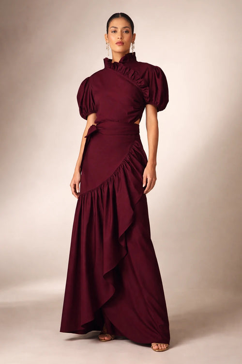 Burgundy Kaia Skirt
