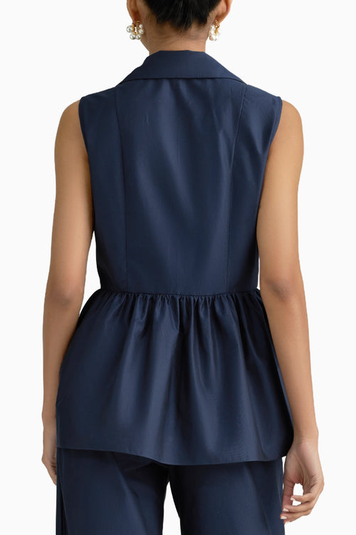 Navy Blue Tennis Top