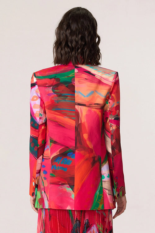 Rebekkah Pink Multi Blazer