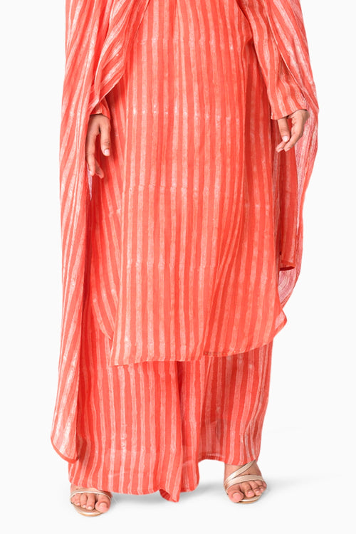 Coral Shima Tama Dupatta Set