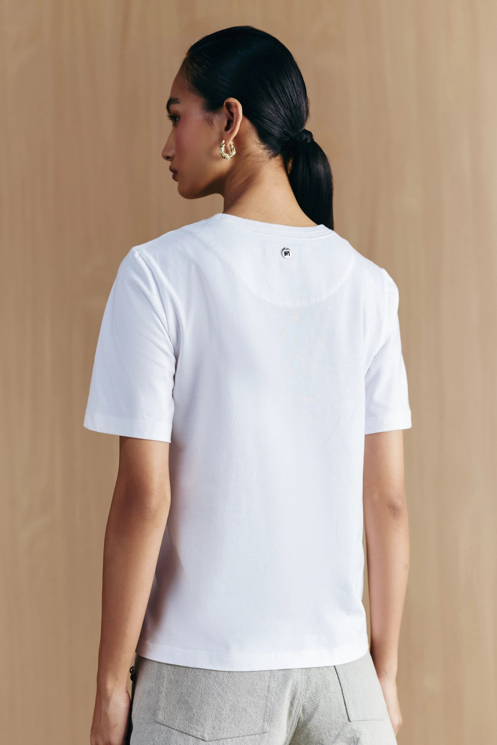 White Turtle Embellished T-Shirt