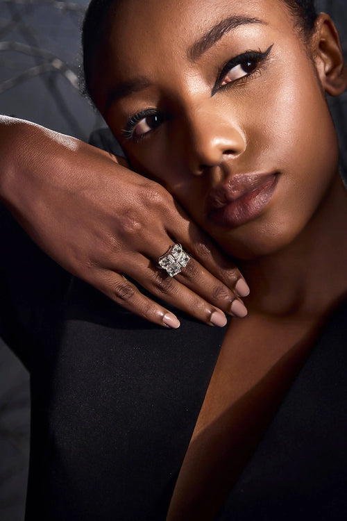 Princess Quartet Cocktail Ring