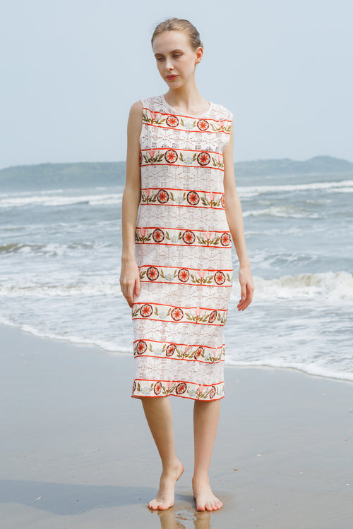 Cloud Pink Whisper Midi Dress