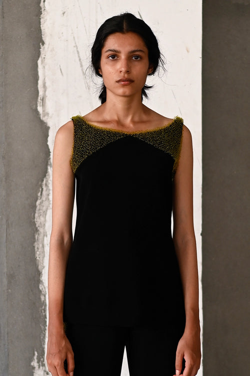 Black Contoured Comfort Top
