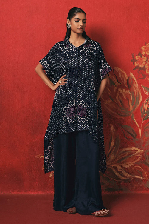 Indigo Wide-Hem Palazzo