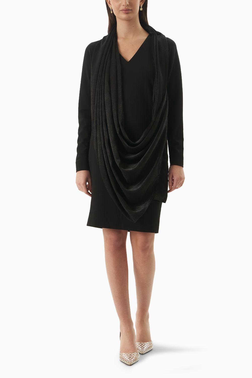 Black Drape Dress